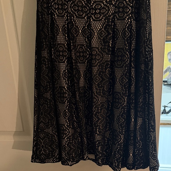 Betsey Johnson Black Lace Dress with Pearl Collar - Picture 8 of 8